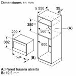 Microondas Integrable BOSCH 21 L Serie 8/ Asistente de Limpieza/Mando Tactil BEL7321B1 - Imagen 2