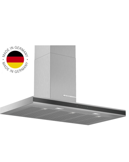 Campana de pared Bosch DWB97FM50 Serie 4 de 90 cm en acero inoxidable, con potencia de extracción de 710 m3/h e iluminación LED.