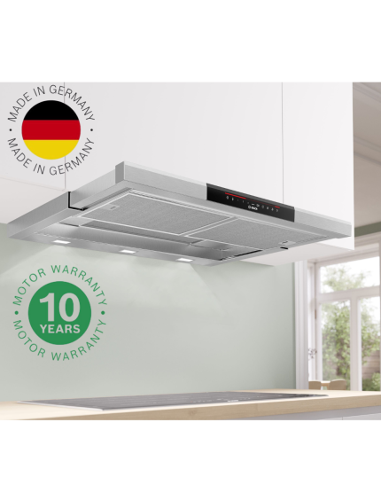 Campana telescópica integrable Bosch DFS097K51 Serie 8 de 90 cm, con motor EcoSilence Drive y sensor de calidad de aire PerfectAir.