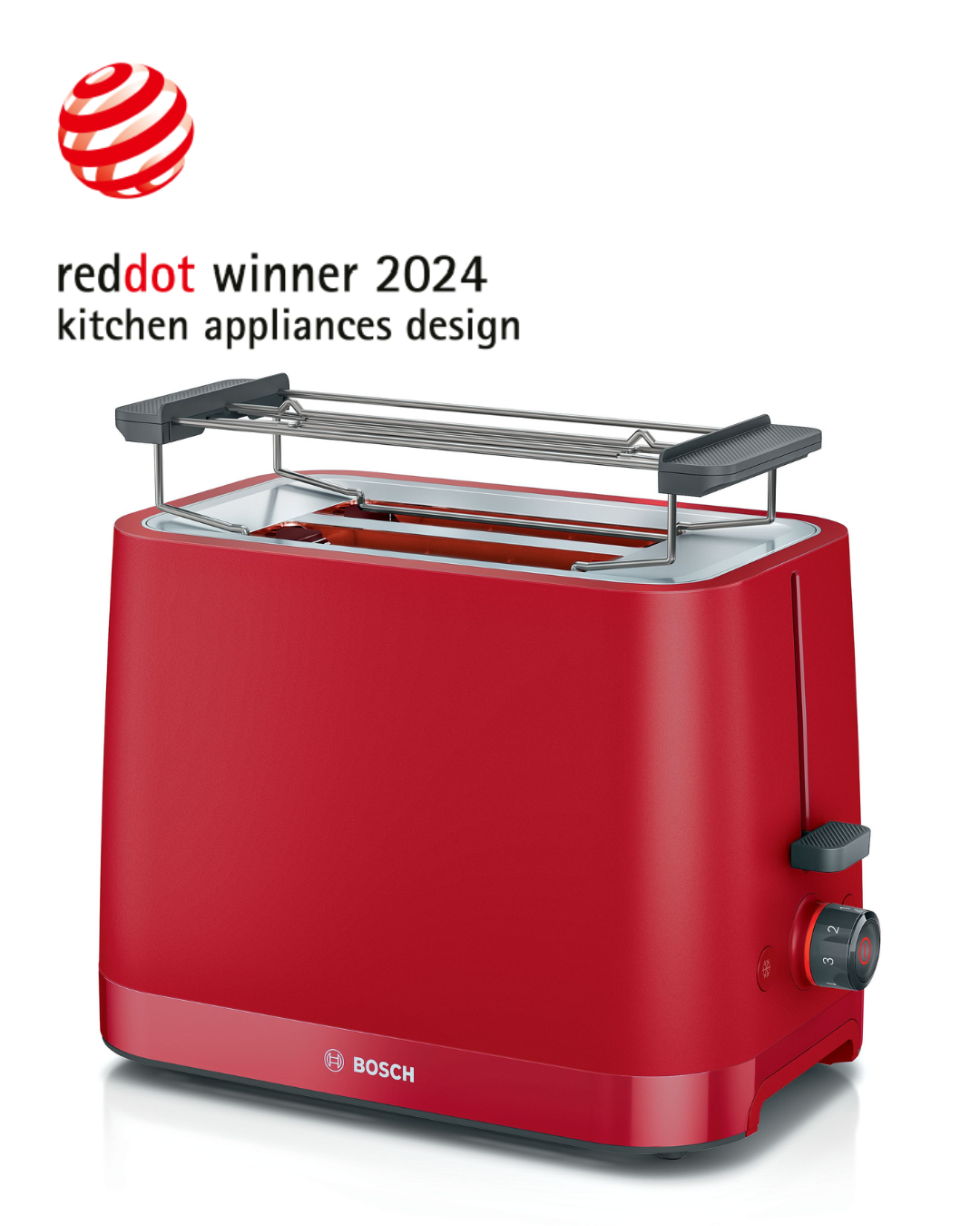 Diseño sin título (9) TOSTADORA DE PAN BOSCH ROJO MyMoment TAT3M124 - Imagen 1