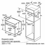 Horno BOSCH Empotrable Vapor Serie 8 c/ Airfry 60cm Asistente de Chef - Pirolisis - IA HRG7784B1 - Imagen 5