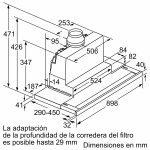 Campana telescópica BOSCH 90 cm Acero inoxidable serie 8 DFS097K51 - Imagen 4