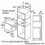 Microondas BOSCH Empotrable 20L con Grill BEL523MS0 - Imagen 2