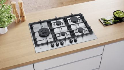 Placa Anafe a Gas BOSCH 75 cm Acero PCS7A5B90