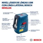 Nivel Láser Bosch Nivelox alcance 15m con trípode y maletín - Imagen 2