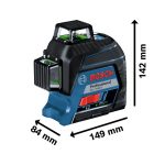 Nivel láser líneas verdes Bosch GCL 2-50 G 50mt con puntos - Imagen 5