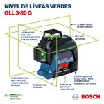 Nivel láser líneas verdes Bosch GCL 2-50 G 50mt con puntos - Imagen 4
