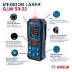 Medidor láser Bosch GLM 50-22 alcance 50m - Imagen 4
