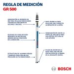 Regla de medición Bosch GR 500 altura de 5 metros - Imagen 2