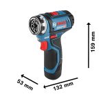 Taladro atornillador Bosch GSR 12V-15 FC 12V 2 baterías y maletín - Imagen 6