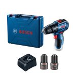 Taladro percutor 3/8" Bosch GSB 12V-30, 12V 2 baterías y maletín - Imagen 3