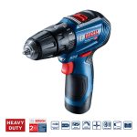 Taladro percutor 3/8" Bosch GSB 12V-30, 12V 2 baterías y maletín