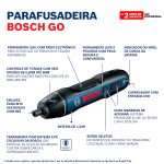 Atornillador inalámbrico Bosch Go 3,6V BIVOLT - Imagen 2