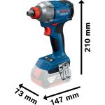 Atornillador y llave de impacto Bosch GDX 18V-285 285Nm 2800rpm Sin batería - Imagen 6
