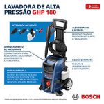 Hidrolavadora Bosch GHP 180 1800 PSI 220V con manguera 5 mts - Imagen 12