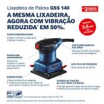 Lijadora Orbital Bosch GSS 140 220V 220W con 1 lija - Imagen 10