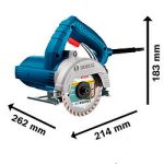 Sierra mármol Bosch GDC 150 220V 1500W con 2 discos - Imagen 6