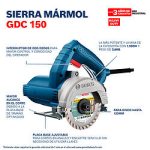 Sierra mármol Bosch GDC 150 220V 1500W con 2 discos - Imagen 12