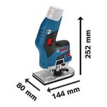 Fresadora inalámbrica Bosch GKF 12V-8, 12V SB - Imagen 3