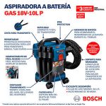 Aspiradora de polvo inalámbrica Bosch GAS 18V-10 L Premium 18V SB - Imagen 13