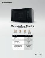 Microondas Nero Glass 25 L - Imagen 3